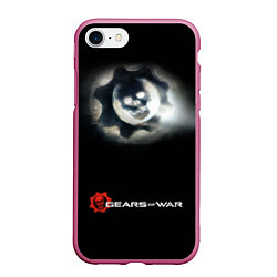 Чехол iPhone 7/8 матовый Gears of War, цвет: 3D-малиновый
