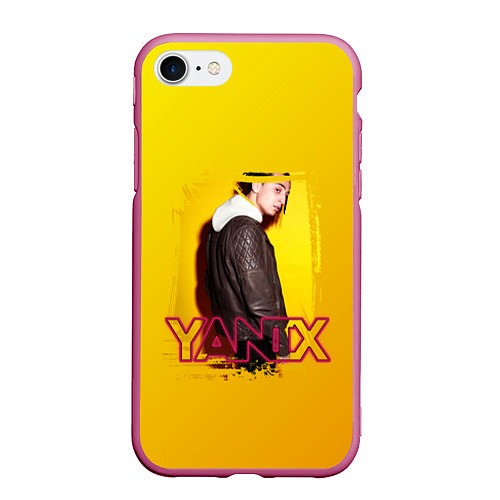 Чехол iPhone 7/8 матовый Yanix: Yellow Mood / 3D-Малиновый – фото 1