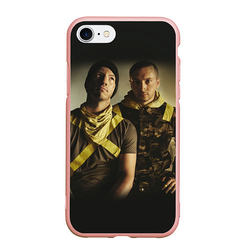 Чехол iPhone 7/8 матовый 21 Pilots Boys / 3D-Светло-розовый – фото 1