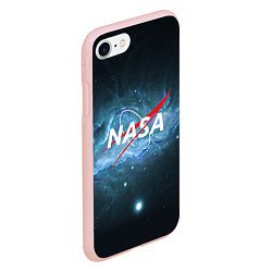 Чехол iPhone 7/8 матовый NASA: Space Light, цвет: 3D-светло-розовый — фото 2