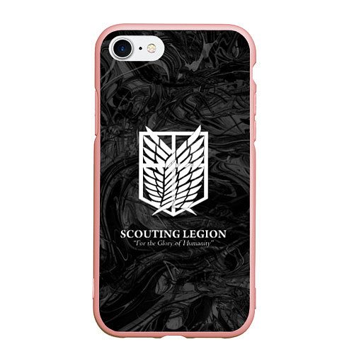 Чехол iPhone 7/8 матовый Scouting Legion / 3D-Светло-розовый – фото 1