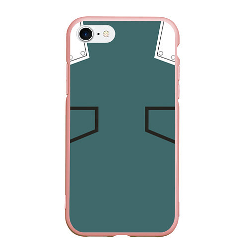 Чехол iPhone 7/8 матовый MHA IZUKU MIDORIYA / 3D-Светло-розовый – фото 1