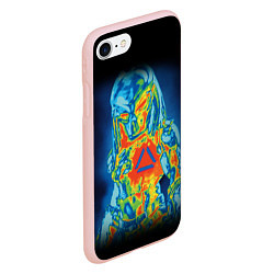 Чехол iPhone 7/8 матовый Predator Vision, цвет: 3D-светло-розовый — фото 2