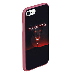 Чехол iPhone 7/8 матовый TES: Hell Dragon, цвет: 3D-малиновый — фото 2