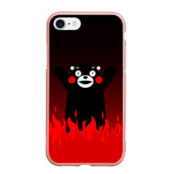 Чехол iPhone 7/8 матовый Kumamon: Hell Flame