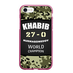 Чехол iPhone 7/8 матовый Khabib: 27 - 0