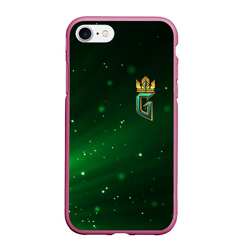 Чехол iPhone 7/8 матовый GWENT Logo / 3D-Малиновый – фото 1