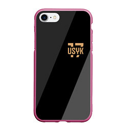 Чехол iPhone 7/8 матовый USYK 17, цвет: 3D-малиновый