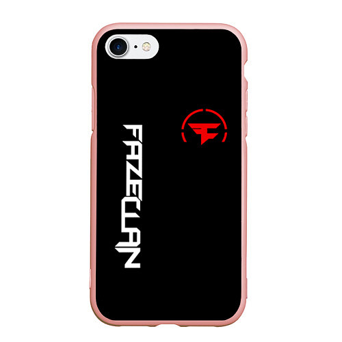 Чехол iPhone 7/8 матовый FaZe Clan: E-Sports / 3D-Светло-розовый – фото 1