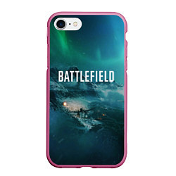 Чехол iPhone 7/8 матовый Battlefield: Sea Force, цвет: 3D-малиновый