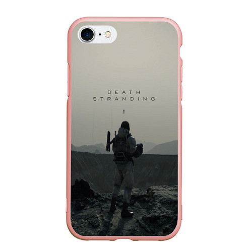 Чехол iPhone 7/8 матовый Death Stranding / 3D-Светло-розовый – фото 1