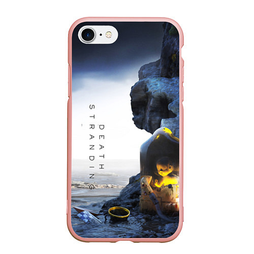 Чехол iPhone 7/8 матовый Death Stranding: Exclusive / 3D-Светло-розовый – фото 1