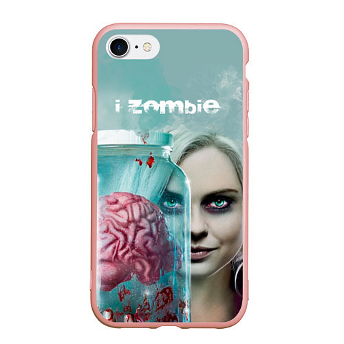 Чехол iPhone 7/8 матовый I-ZOMBIE large / 3D-Светло-розовый – фото 1