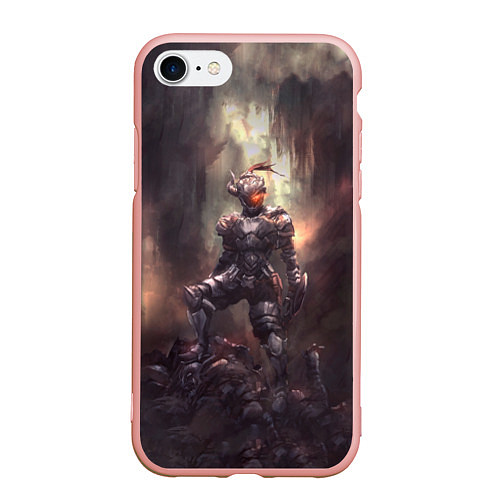 Чехол iPhone 7/8 матовый Goblin Slayer darkness knight / 3D-Светло-розовый – фото 1