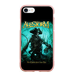 Чехол iPhone 7/8 матовый Alestorm: Death Pirate, цвет: 3D-светло-розовый
