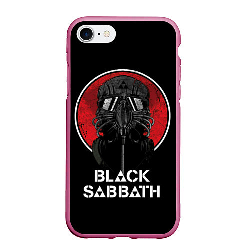 Чехол iPhone 7/8 матовый Black Sabbath: The Dio Years / 3D-Малиновый – фото 1