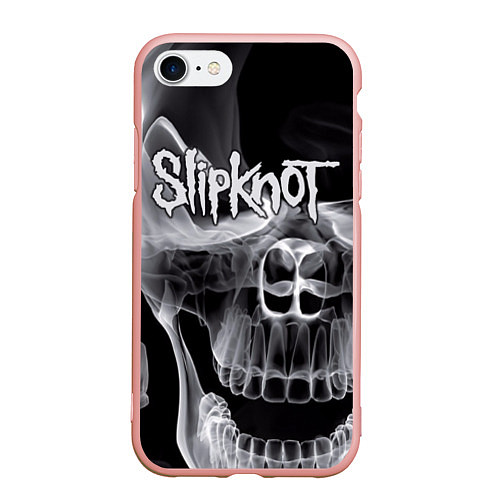 Чехол iPhone 7/8 матовый Slipknot Death / 3D-Светло-розовый – фото 1