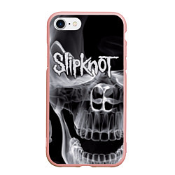 Чехол iPhone 7/8 матовый Slipknot Death, цвет: 3D-светло-розовый