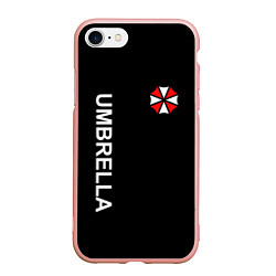 Чехол iPhone 7/8 матовый UMBRELLA CORP, цвет: 3D-светло-розовый