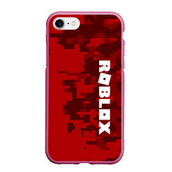 Чехол iPhone 7/8 матовый ROBLOX: Red Camo