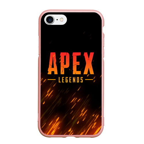 Чехол iPhone 7/8 матовый Apex Legends: Battle Royal / 3D-Светло-розовый – фото 1
