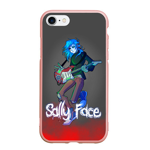 Чехол iPhone 7/8 матовый Sally Face: Rock Star / 3D-Светло-розовый – фото 1