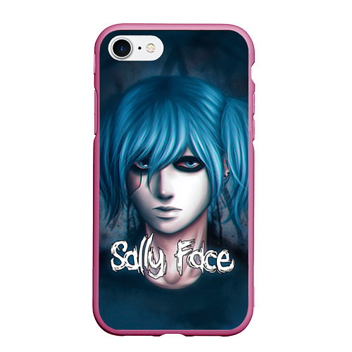Чехол iPhone 7/8 матовый Sally Face / 3D-Малиновый – фото 1