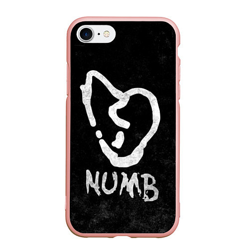 Чехол iPhone 7/8 матовый XXXTentacion: Numb / 3D-Светло-розовый – фото 1