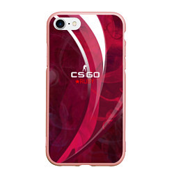 Чехол iPhone 7/8 матовый Cs:go - Ruby 2022 Рубин, цвет: 3D-светло-розовый