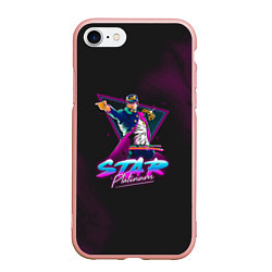 Чехол iPhone 7/8 матовый JoJo: Star Platinum, цвет: 3D-светло-розовый