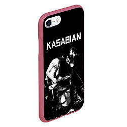 Чехол iPhone 7/8 матовый Kasabian Rock, цвет: 3D-малиновый — фото 2