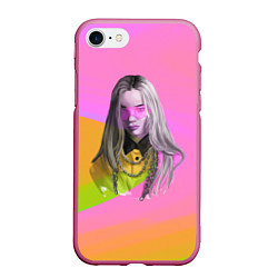 Чехол iPhone 7/8 матовый Billie Eilish: Pink Fashion