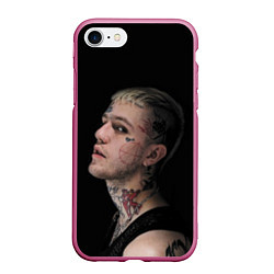 Чехол iPhone 7/8 матовый Lil Peep: Dark Angel, цвет: 3D-малиновый