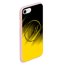 Чехол iPhone 7/8 матовый TWENTY ONE PILOTS, цвет: 3D-светло-розовый — фото 2