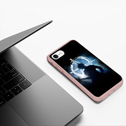 Чехол iPhone 7/8 матовый Горшок, цвет: 3D-светло-розовый — фото 2