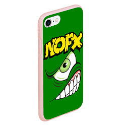 Чехол iPhone 7/8 матовый NOFX Face, цвет: 3D-светло-розовый — фото 2