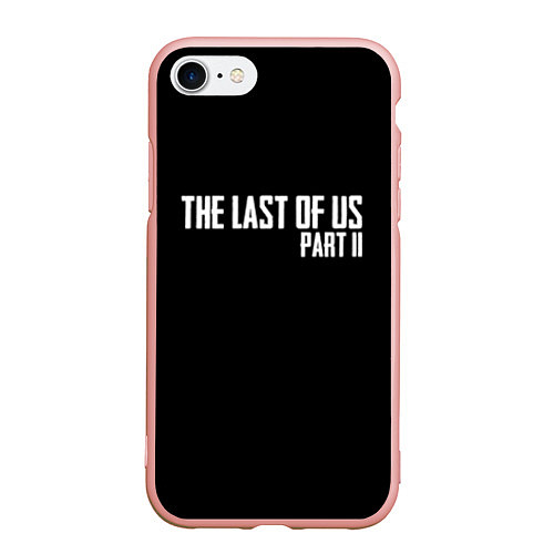 Чехол iPhone 7/8 матовый THE LAST OF US / 3D-Светло-розовый – фото 1