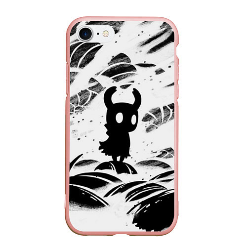 Чехол iPhone 7/8 матовый Hollow Knight / 3D-Светло-розовый – фото 1