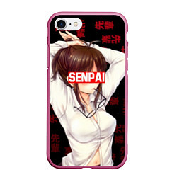 Чехол iPhone 7/8 матовый Anime Senpai