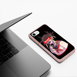 Чехол iPhone 7/8 матовый Senpai My Hero Academia, цвет: 3D-светло-розовый — фото 2