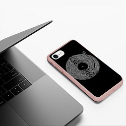 Чехол iPhone 7/8 матовый Joy Division, цвет: 3D-светло-розовый — фото 2