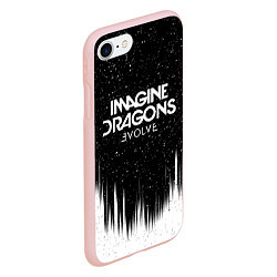 Чехол iPhone 7/8 матовый IMAGINE DRAGONS, цвет: 3D-светло-розовый — фото 2