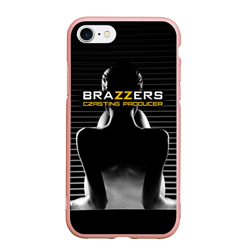 Чехол iPhone 7/8 матовый Brazzers сasting-producer / 3D-Светло-розовый – фото 1