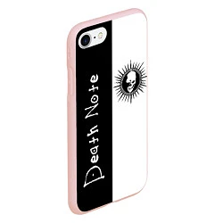 Чехол iPhone 7/8 матовый Death Note 1, цвет: 3D-светло-розовый — фото 2