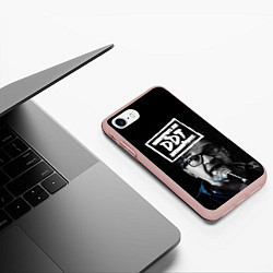 Чехол iPhone 7/8 матовый ДДТ, цвет: 3D-светло-розовый — фото 2