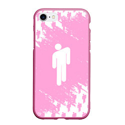 Чехол iPhone 7/8 матовый Billie Eilish: Pink Style
