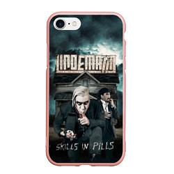 Чехол iPhone 7/8 матовый LINDEMANN: Skills in Pills, цвет: 3D-светло-розовый