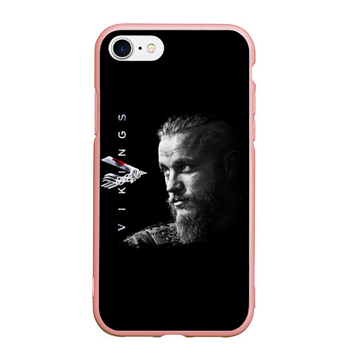 Чехол iPhone 7/8 матовый Vikings / 3D-Светло-розовый – фото 1