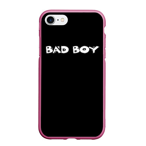 Чехол iPhone 7/8 матовый BAD BOY / 3D-Малиновый – фото 1
