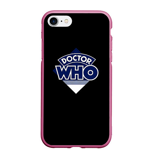 Чехол iPhone 7/8 матовый Doctor Who / 3D-Малиновый – фото 1